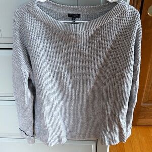 Grey textured sweater by Talbots